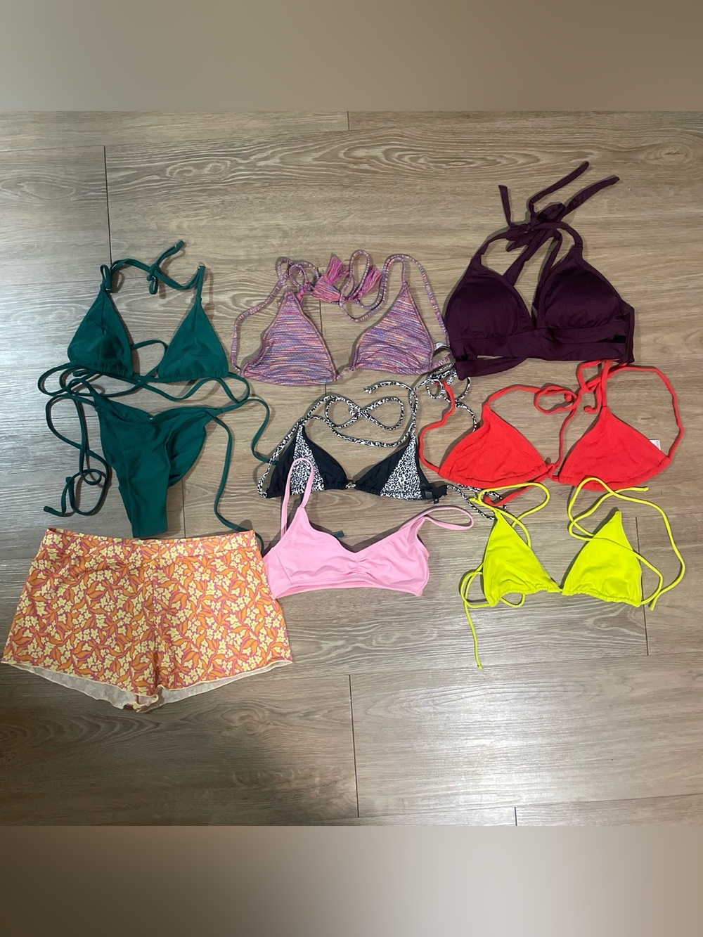 Set of 9 - Bikini Tops & Bottoms